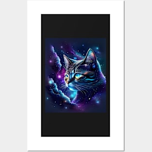 Space Cat - Modern Digital Art Posters and Art